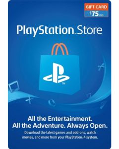 PSN Store Card $75 (U.S. Account)