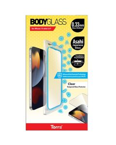 Torrii Bodyglass Screen Protector for iPhone 13 mini (5.4) Anti-bacterial Coating - Clear