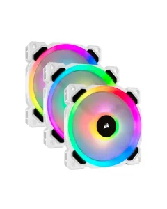 Corsair Fan LL120 RGB White Triple Pack with Lighting Node PRO