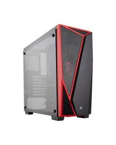 Corsair Carbide Series SPEC-04 Tempered Glass Mid-Tower Gaming Case - Black/Red