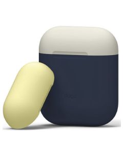 ELAGO AIRPODS DUO CASE BODY JEAN IDIGO TOP CLASSIC WHITE-YELLOW