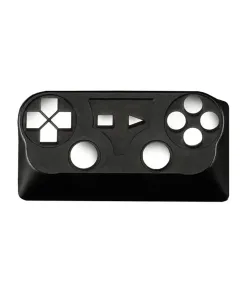 ZomoPlus Customized GAME PAD II Cherry MX Switches And Clones, Game And Movie Theme Metal Keycap With CNC Engraving (2u Size) For Mechanical Gaming Keyboard - Black/Silver