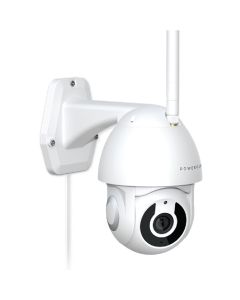 Powerology Wifi Smart Outdoor Camera 360 Horizontal and Vertical Movement - White
